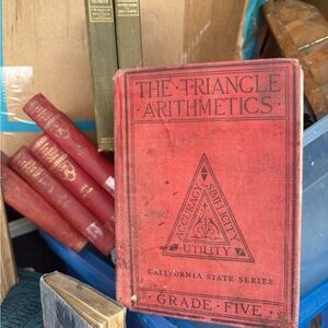 Vintage Red Arithmetic Book